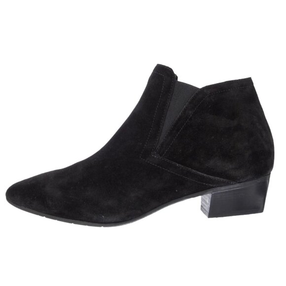 👢🔥Aquatalia Black Suede Ankle Chelsea Boots - Picture 2 of 12